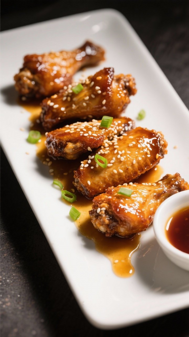 Honey garlic sticky wings
