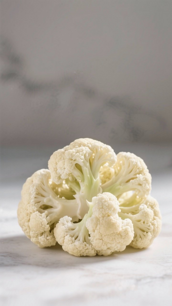 5-inch cauliflower florets.