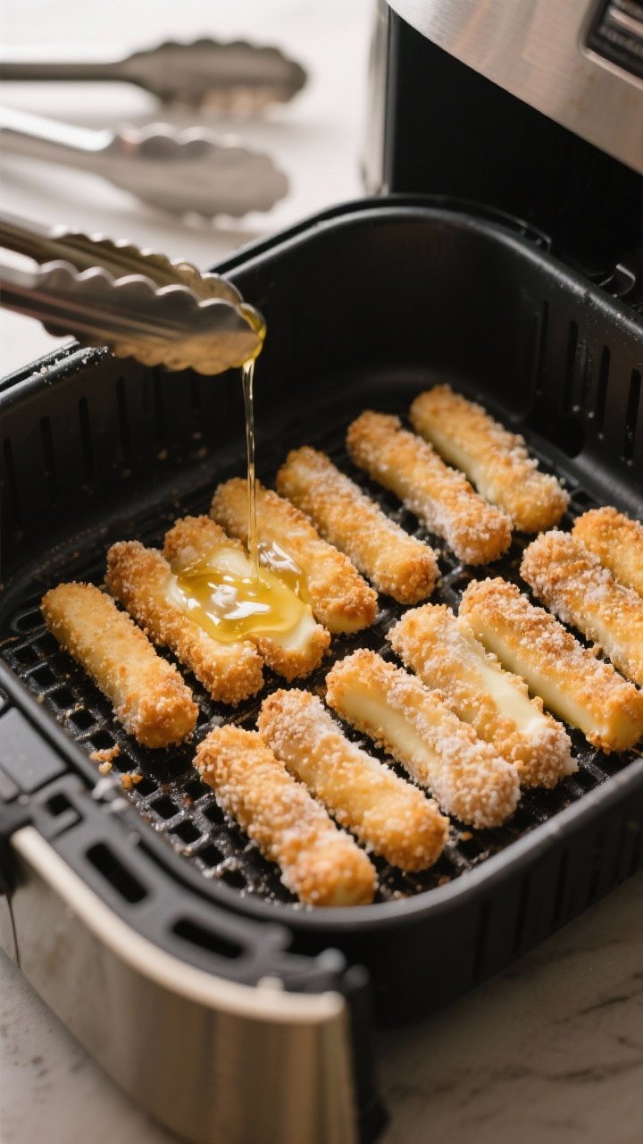 Frozen breaded snacks ready for air fryer basket