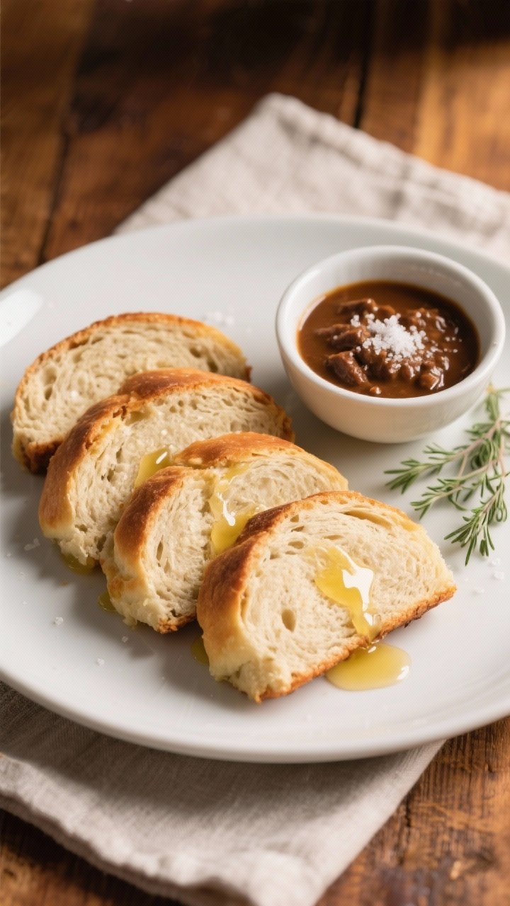 Final dish presentation: Beautifully plated warm slices of air fryer dombolo arranged on a matte whi