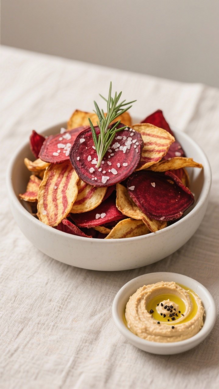 Final dish presentation: Restaurant-quality plating of a mixed bowl of red, golden, and chioggia bee