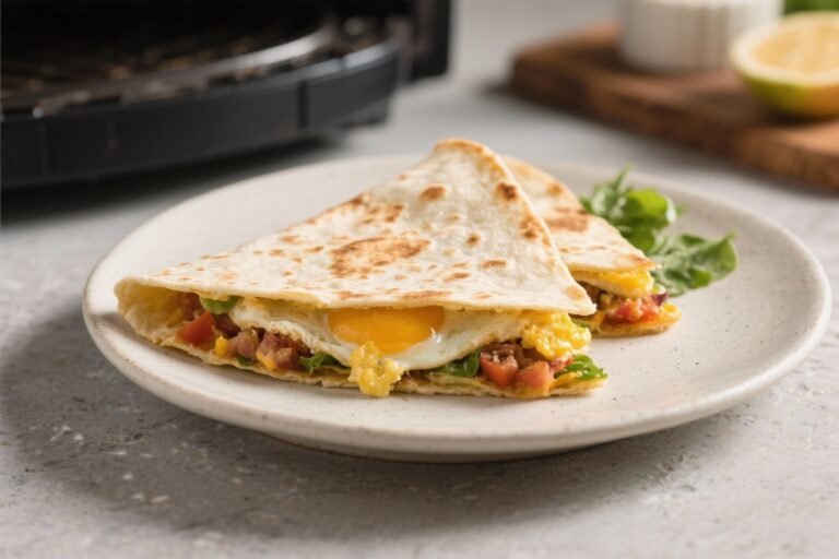 Air Fryer Breakfast Quesadilla – Fast, Crispy, and Satisfying