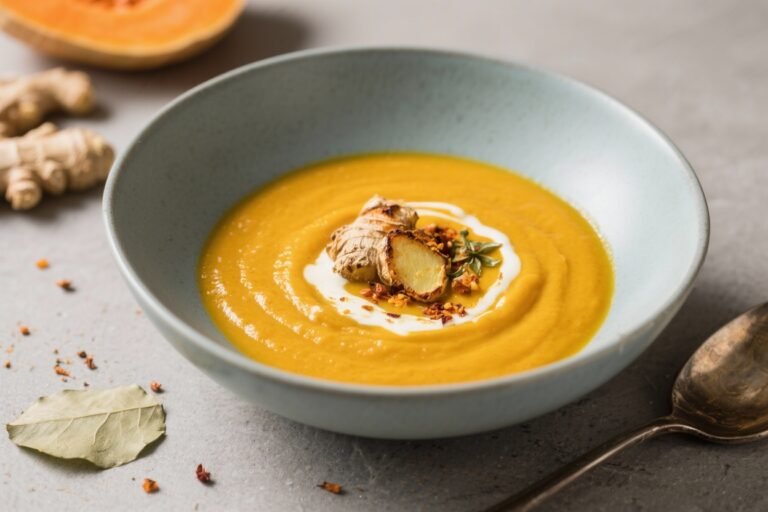 Air Fryer Butternut Soup with Ginger and Roasted Masala – Cozy, Bright, and Simple