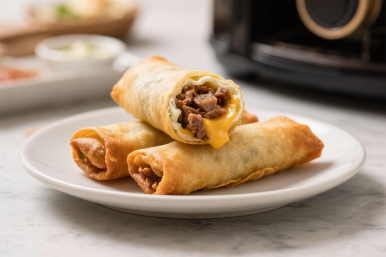 Air Fryer Philly Cheesesteak Egg Rolls – Crispy, Cheesy, Crowd-Pleasing Bites