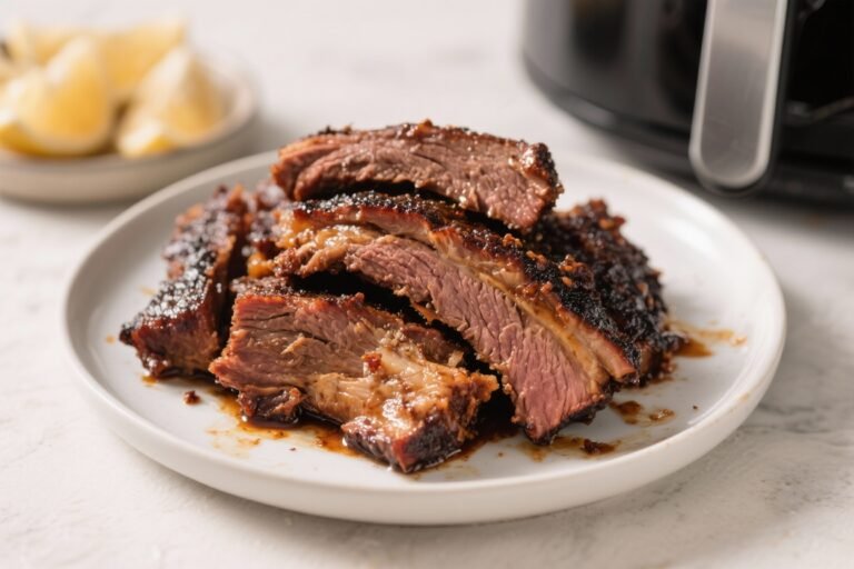 Air Fryer Beef Brisket Burnt Ends – Tender, Saucy, and Fast
