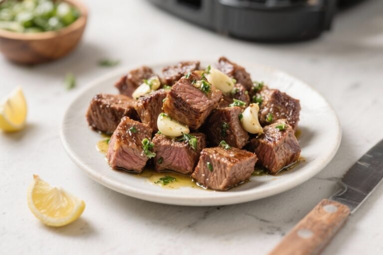 Air Fryer Garlic Butter Steak Bites – Juicy, Fast, and Flavor-Packed