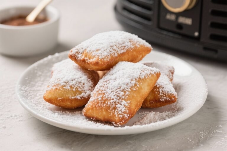Air Fryer Beignets With Powdered Sugar – Light, Fluffy, and Easy
