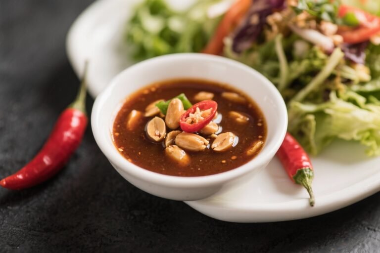 Chilli Peanut Dressing – A Bold, Creamy Sauce for Salads, Noodles, and More