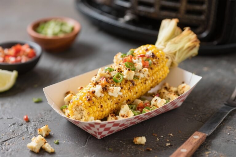 Air Fryer Elote (Mexican Street Corn) – Fast, Flavorful, and Crispy