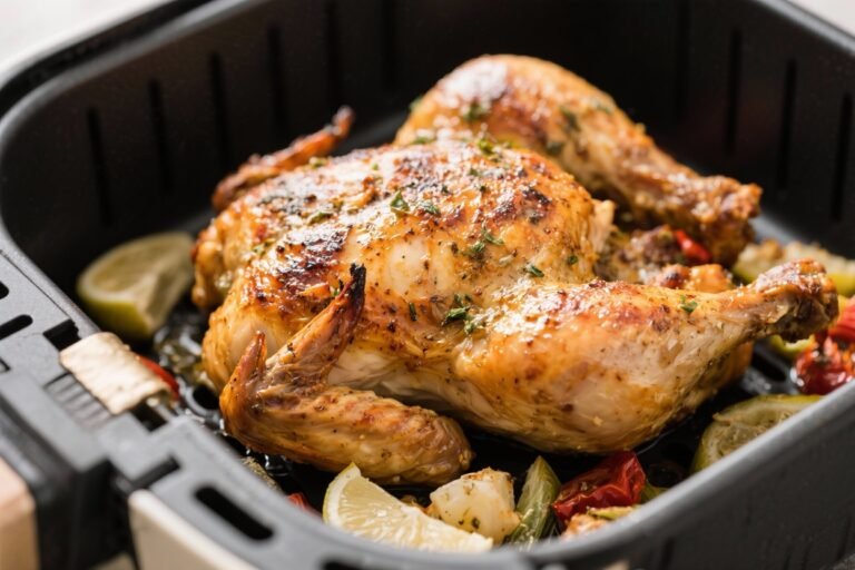 Air Fryer Greek Roast Chicken – Juicy, Bright, and Weeknight Easy