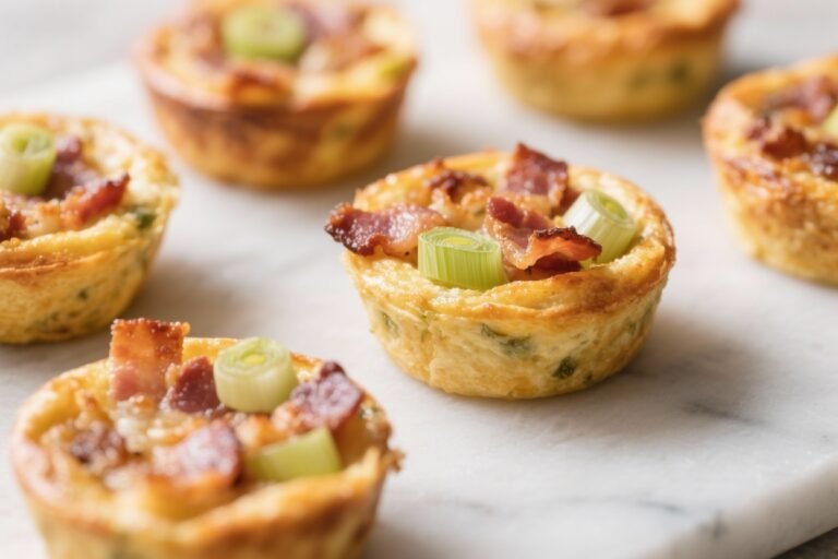 Air Fryer Mini Bacon and Leek Frittatas – Protein-Packed Bites for Any Time of Day
