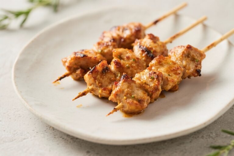 Air Fryer Chicken Satay Skewers – Juicy, Fast, and Packed With Flavor