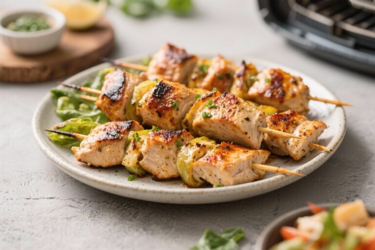 Air Fryer Chicken Souvlaki – Juicy, Fast, and Flavor-Packed