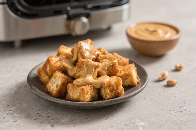 Air Fryer Tofu Nuggets With Peanut Sauce – Crispy, Fast, and Flavor-Packed
