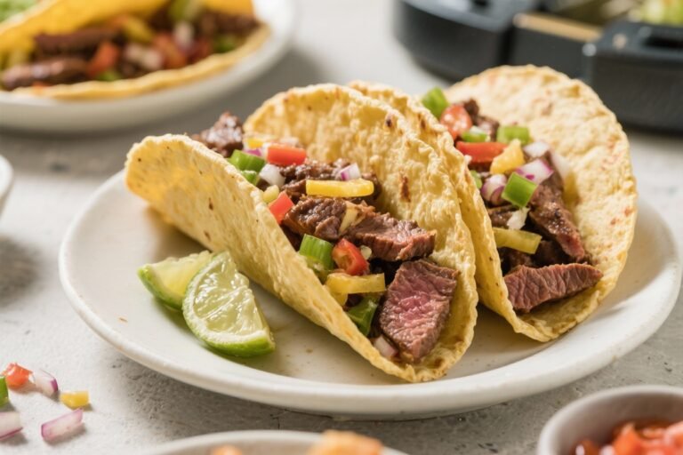 Air Fryer Carne Asada Tacos – Juicy, Fast, and Weeknight-Friendly