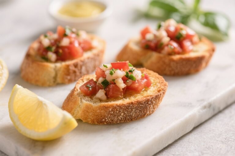 Air Fryer Crostini for Bruschetta – Crispy, Golden, and Ready Fast