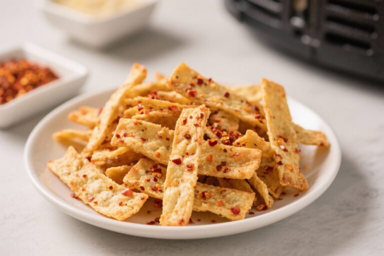 Air Fryer Crispy Tortilla Strips With Spicy Sprinkles – Fast, Crunchy, and Addictive
