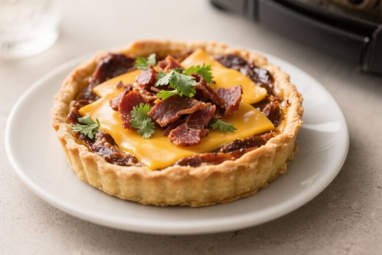 Air Fryer Marmite Tart With Cheddar, Biltong and Coriander – Savory, Crispy, and Fast