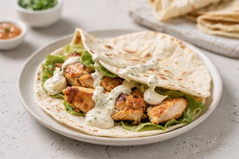 Air Fryer Chicken Shawarma With Garlic Sauce – Easy, Juicy, and Packed With Flavor