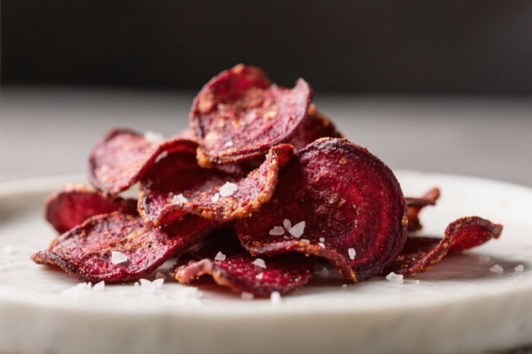 Air Fryer Beet Chips With Sea Salt – Crisp, Colorful, and Simple