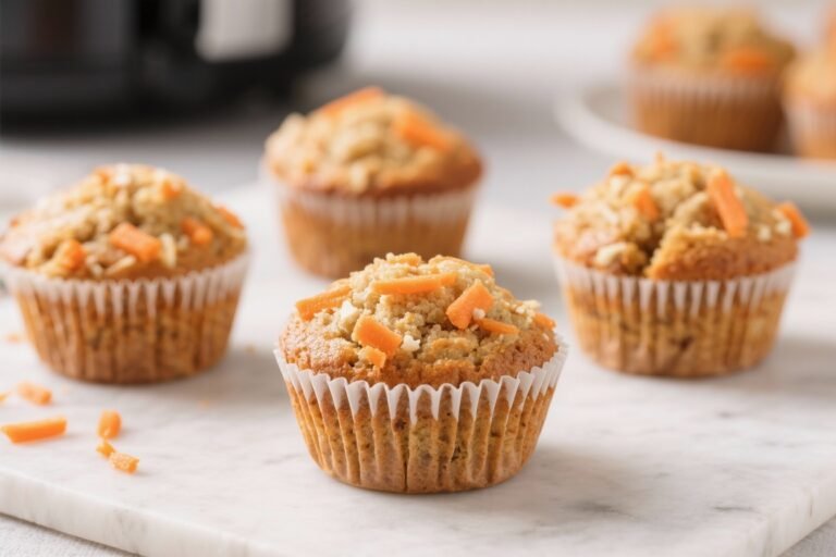 Air Fryer Carrot Cake Muffins – Soft, Spiced, and Ready Fast