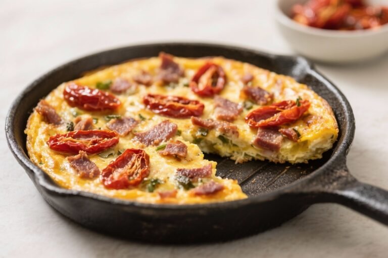 Air Fryer Frittata With Biltong and Sundried Tomatoes – Fast, Flavorful, and Satisfying
