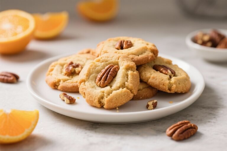 Air Fryer Orange and Pecan Cookies – Crispy Edges, Chewy Centers