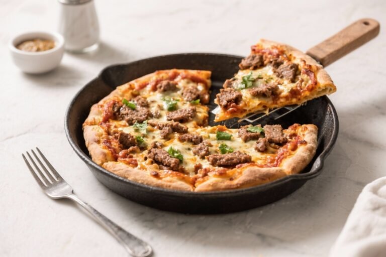 Air Fryer Meatzza – A Fast, Protein-Packed Twist on Pizza Night