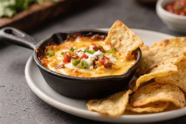 Air Fryer Queso Fundido – Gooey, Cheesy, and Fast