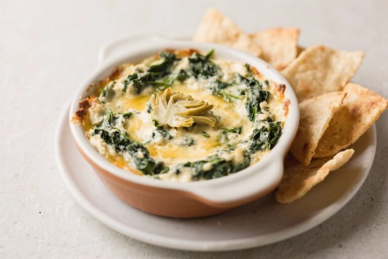 Air Fryer Spinach Artichoke Dip – Creamy, Cheesy, and Fast