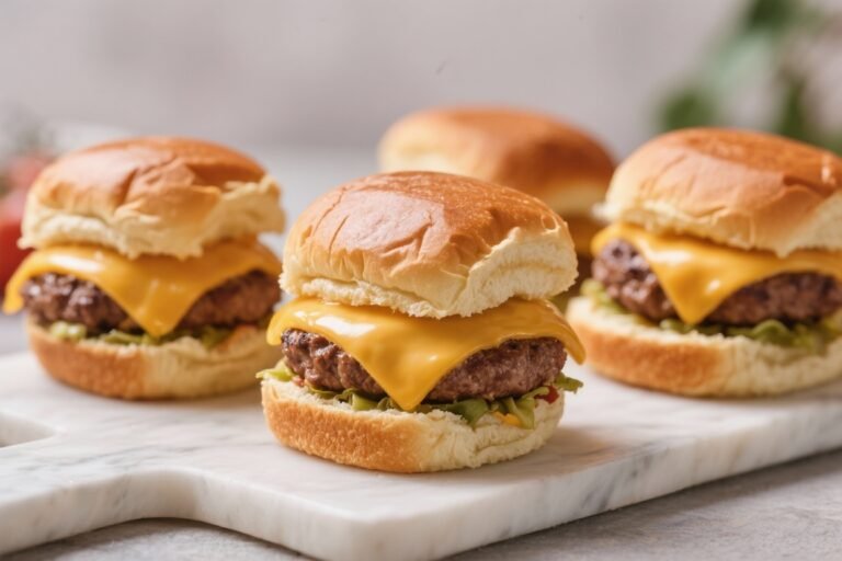 Air Fryer Cheeseburger Sliders – Fast, Juicy, and Crowd-Pleasing