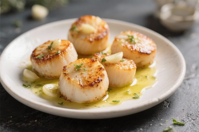 Air Fryer Scallops With Garlic Butter – Fast, Tender, and Elegant