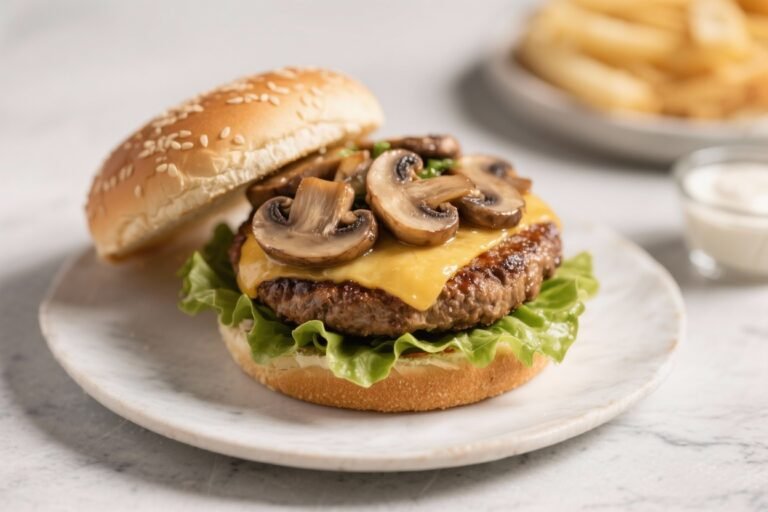 Air Fryer Mushroom Burger – Juicy, Flavorful, and Weeknight Easy
