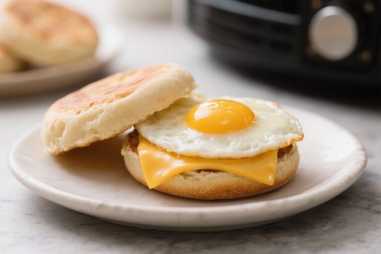 Air Fryer Egg and Cheese English Muffin – A Quick, Satisfying Breakfast