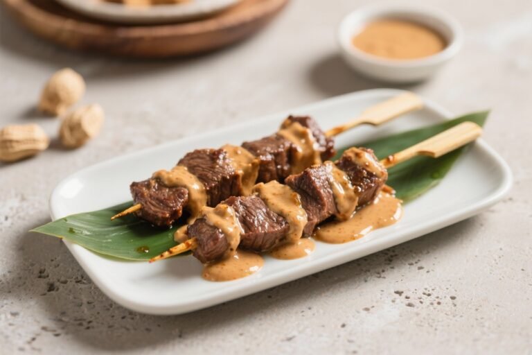 Air Fryer Beef Satay With Peanut Sauce – Juicy, Flavorful, and Weeknight-Friendly