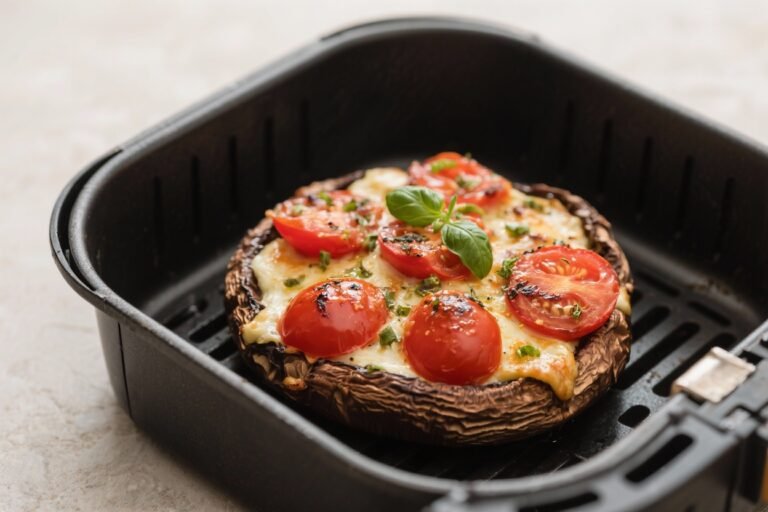 Air Fryer Caprese Stuffed Portobello – A Fresh, Melty, Weeknight Favorite