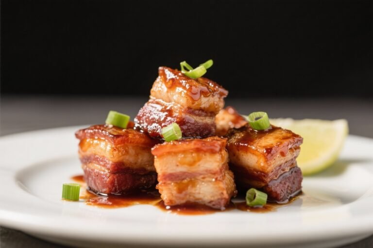Air Fryer Pork Belly Bites With Asian Glaze – Crispy, Sticky, and Easy