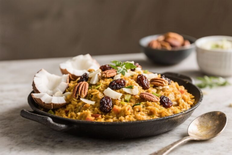 Air Fryer Cape Malay Boeber With Sultanas, Nuts and Coconut – A Cozy, Creamy Dessert Twist