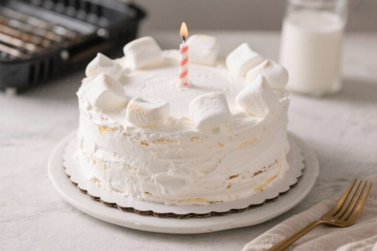 Air Fryer Marshmallow Birthday Cake – A Fun, Gooey Celebration Cake