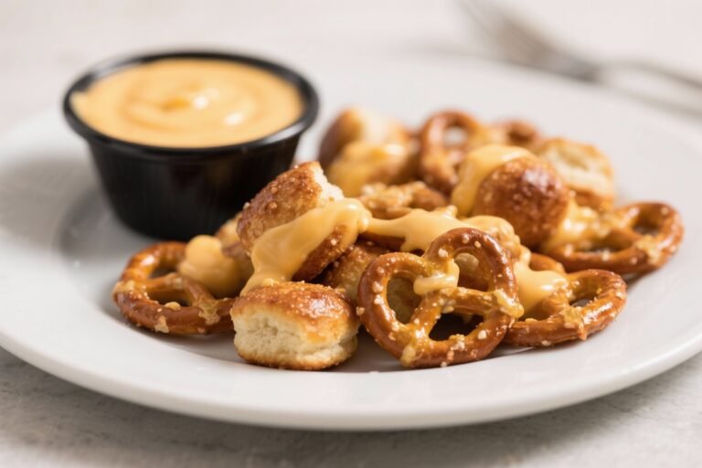 Air Fryer Pretzel Bites With Cheese Sauce – Soft, Salty, and Ready Fast