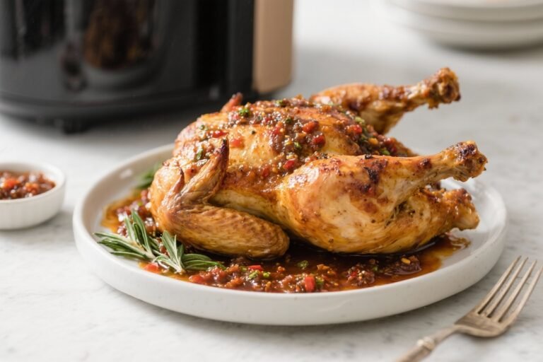 Air Fryer Chutney Roast Chicken – Juicy, Tangy, and Weeknight-Friendly