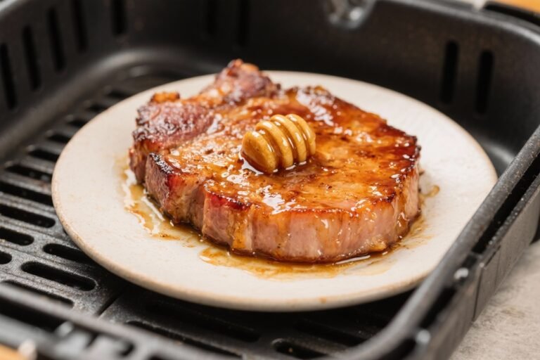 Air Fryer Honey Glazed Ham Steaks – Sweet, Savory, and Ready Fast
