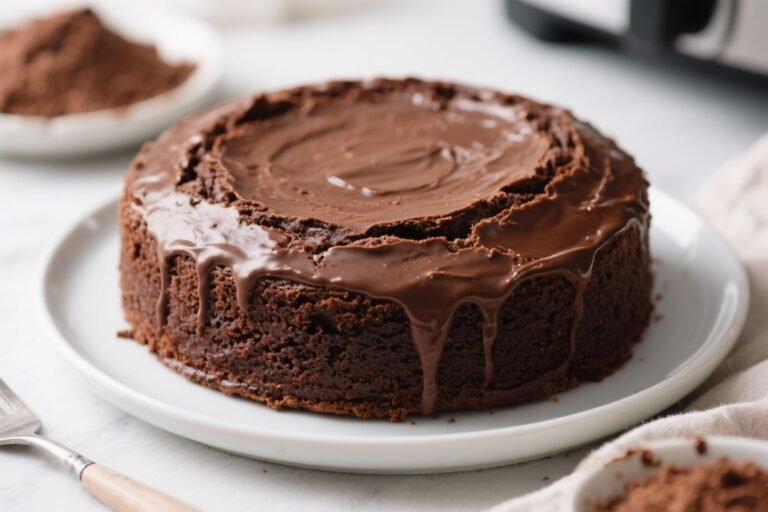 Air Fryer 3-Ingredient Chocolate Cake – Simple, Rich, and Ready Fast