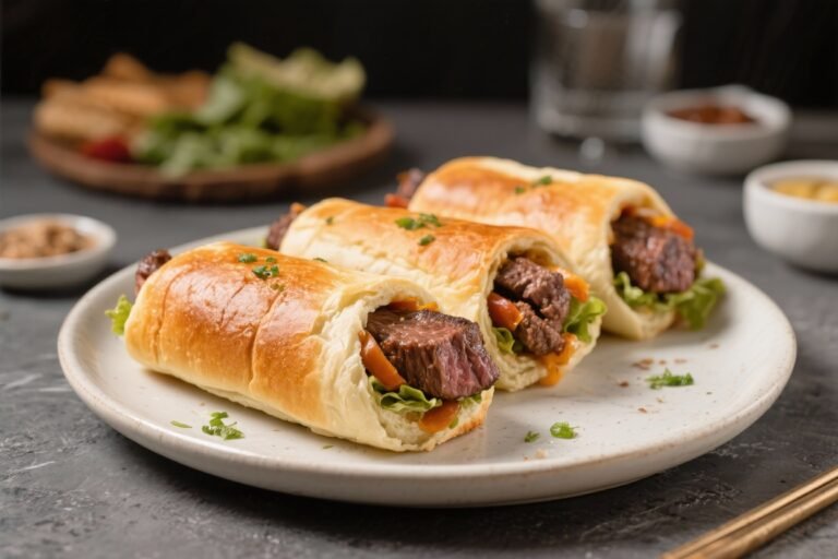 Air Fryer Prego Steak Rolls – Fast, Flavorful, and Crispy