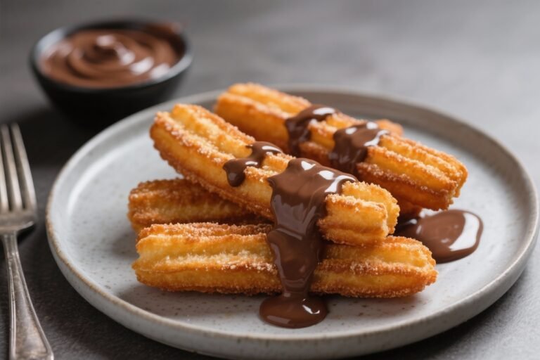 Air Fryer Churros With Chocolate Sauce – Crispy, Light, and Easy