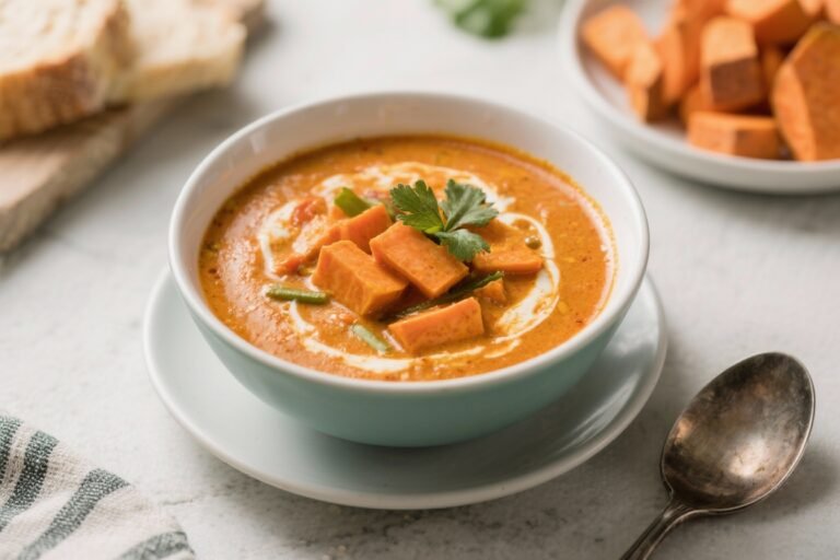 Air Fryer Thai Red Curry and Sweet Potato Soup – Bold Flavor, Fast Comfort
