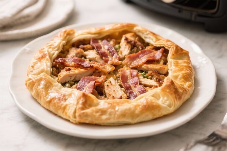 Air Fryer Decadent Bacon and Chicken Phyllo Pie – Crispy, Comforting, and Easy