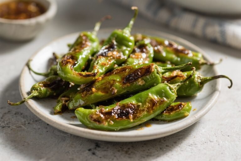 Air Fryer Blistered Shishito Peppers – Fast, Flavorful, and Addictively Snackable