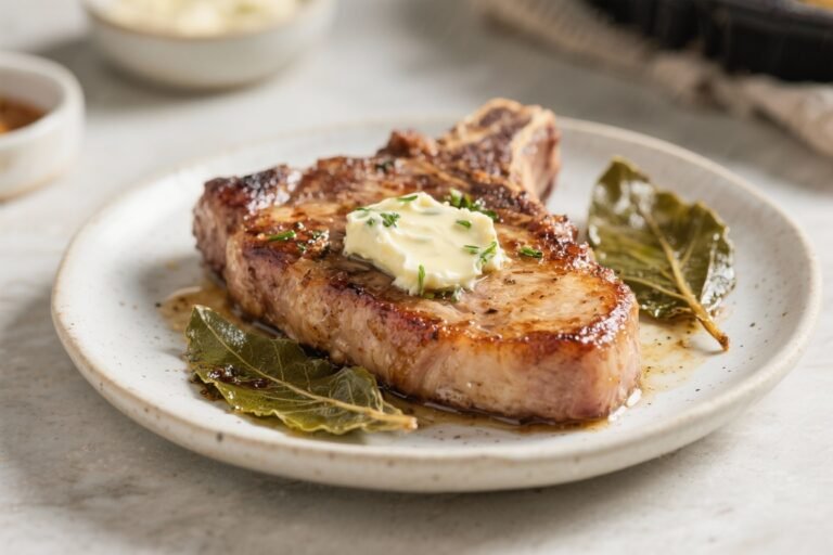 Air Fryer Pork Chops With Sage Butter – Juicy, Crispy, and Weeknight Easy