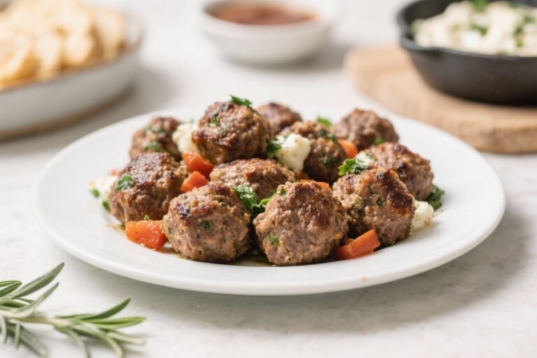 Air Fryer Greek Lamb Meatballs – Juicy, Flavorful, and Quick